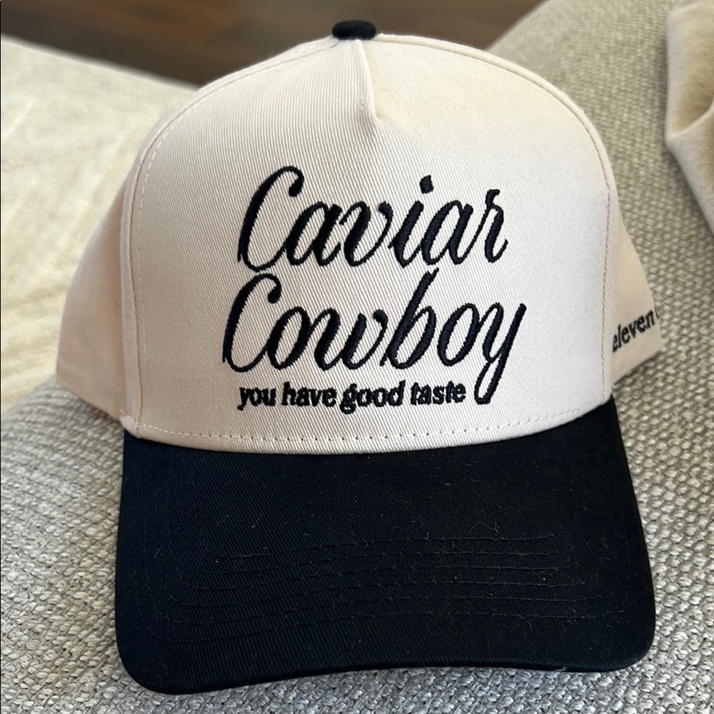 Caviar Cowboy Black and White Hat